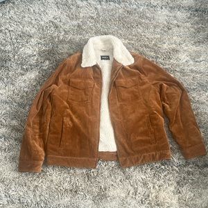 Express:  Express Corduroy Sherpa Lined Jacket